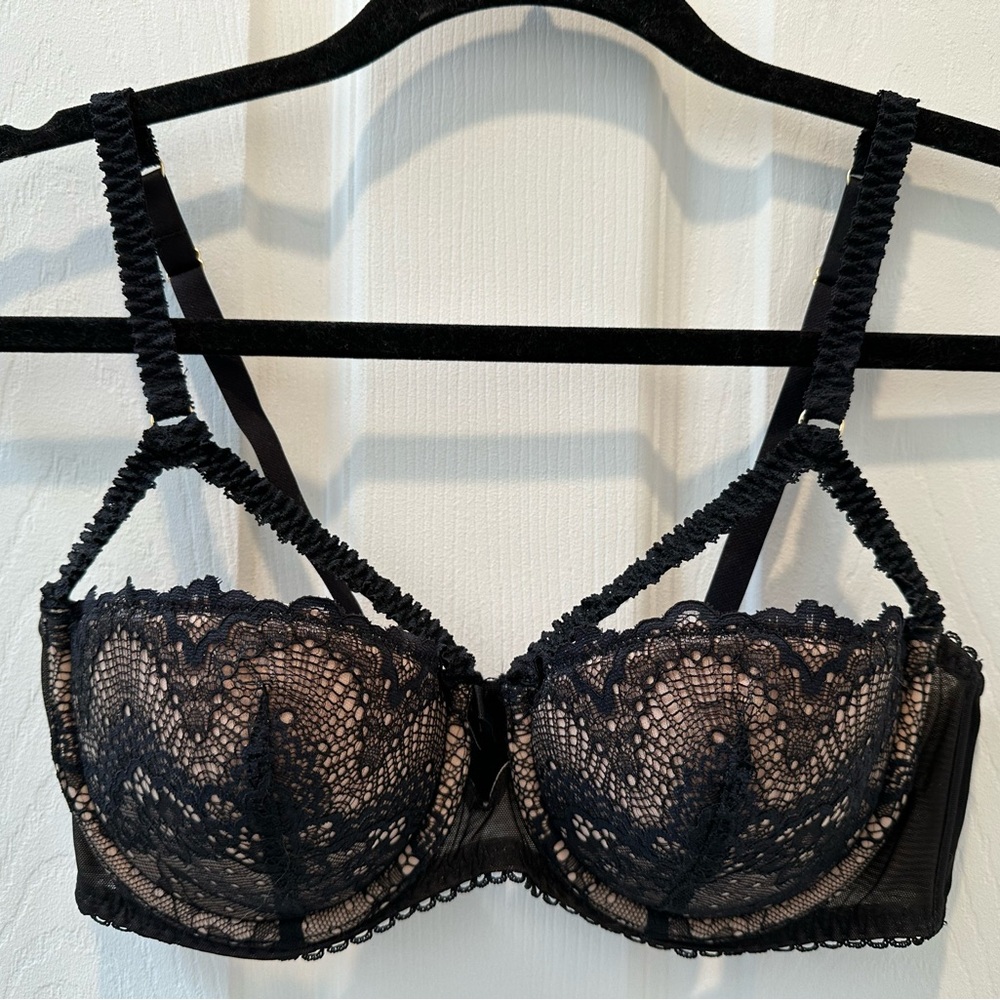 Adore Me Black Lace Bra